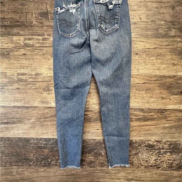American Eagle Outfitters Blue Stretch Skinny Distressed Jeans - Picture 2 of 9